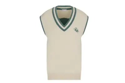 Dior x CACTUS JACK Oversized Sleeveless Sweater White