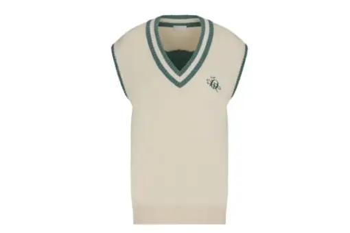 Dior x CACTUS JACK Oversized Sleeveless Sweater White