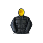 Corteiz Bolo V2 Jacket Black – Luxury Streetwear Yellow Lining Puffer Jacket