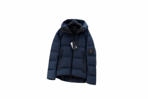 Dior Oblique Puffer Jacket Navy Blue