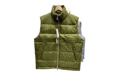 Dior Oblique Down Vest Olive Green