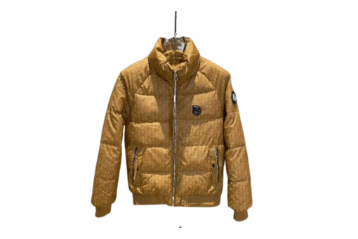 Dior Oblique Puffer Jacket Deep Brown