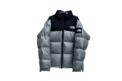 The North Face Nuptse Jacket Metallic Green/Black