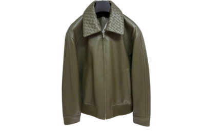 Bottega Veneta Bomber Jacket Olive Green