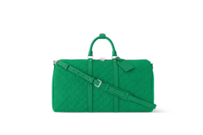 LV Keepall Bandoulière Bag Green