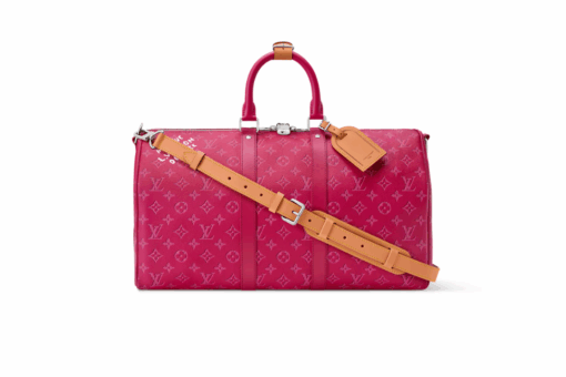LV Keepall Bandoulière Bag Hot Pink