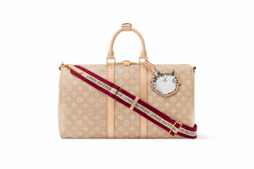 LV Keepall Bandoulière Bag Beige