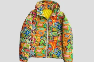 LV Down Jacket Multicolor