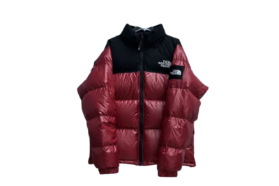 The North Face Nuptse Jacket Maroon/Black