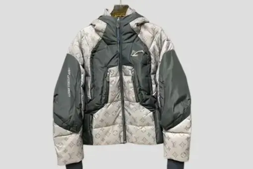 LV 2054 Heat Reactive Puffer Jacket White Grey