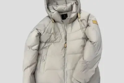 LV Down Blouson Light Beige