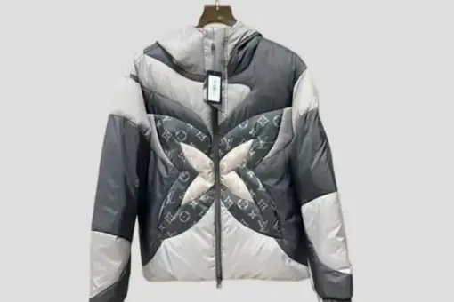 LV Winter Warm Outer Down Jacket Grey