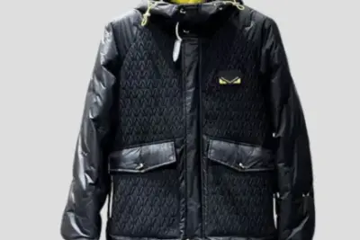 Fendi Puffer Jacket Black
