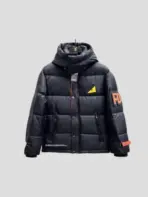 Fendi Logo Puffer Jacket Black