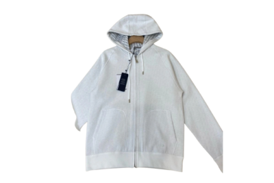 Dior Zip Hoodie White