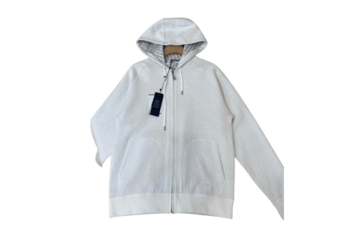 Dior Zip Hoodie White