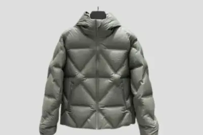 Prada Down Puffer Jacket Grey