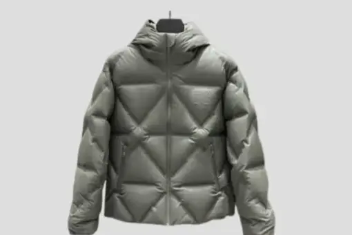 Prada Down Puffer Jacket Grey