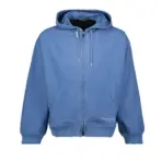 Dior Logo Homme Embroidered Zip-Up Jacket Blue