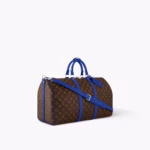 LV Keepall Bandoulière Bag Brown/ Blue