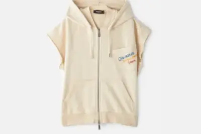 Dsquared2 ADRIANA FIT HOODIE – Zip-up sweatshirt off-white