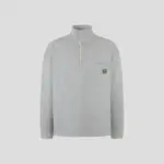 Loewe Half-Zip Sweatshirt In A Grey Cotton Blend