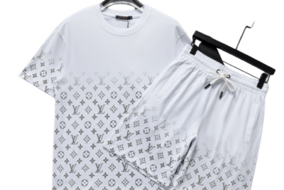 LV Monogram Short Set White