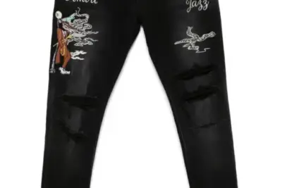 AMIRI Jazz Wolf jeans black