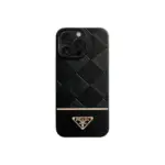 Prada iPhone Case Gold Black