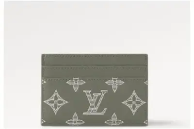 LV Monogram Shadow Card Holder New Green