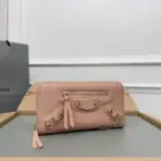 Balenciaga Classic Continental Wallet Lite Pink
