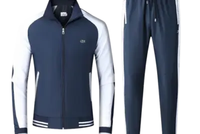 Lacoste Tracksuit Navy Blue/White