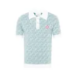 Casablanca jacquard monogram polo shirt
