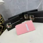 Prada Blue Bi-Fold Zip Wallet Pink - Image 2