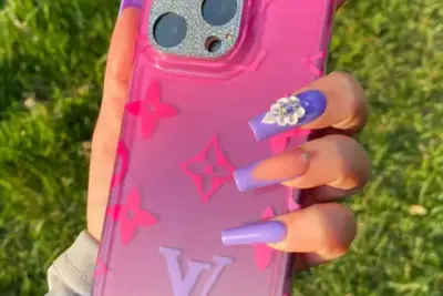 LV Jelly Series 3 iPhone Case Pink