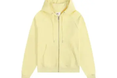 Ami Paris Hoodie Yellow