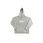 Corteiz Alcatraz Hoodie Gray With White Monogram