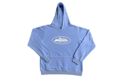 Corteiz Alcatraz Hoodie Baby Sky Blue
