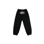 Corteiz Sweatpants Black With White Logo