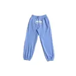 Corteiz Sweatpants Baby Sky Blue with White Logo