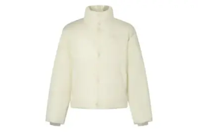 Ami Paris Ami De Coeur Puffer Jacket Cream Nylon