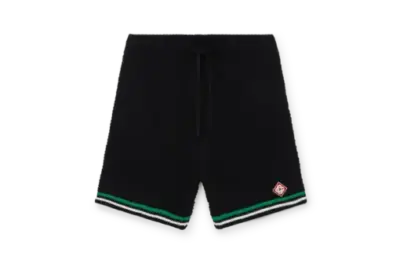 Casablanca Tennis Crochet Shorts Black