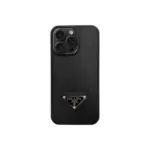 Prada iPhone Case Black Leather