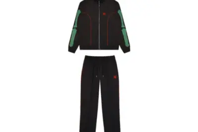 Amiri Sportswear Tracksuit Black With Geen Stipes