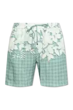 Amiri BLUE Floral print shorts