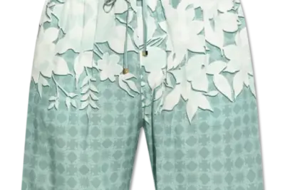 Amiri BLUE Floral print shorts