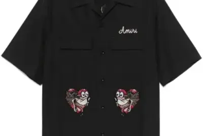 AMIRI logo-embroidered shirt