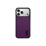 YSL Purple Prime iPhone Case Mini Logo Black