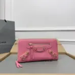 Balenciaga Classic Continental Wallet Pink