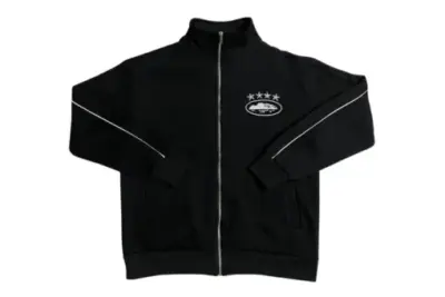 Corteiz Reflective Star Print Jacket Black